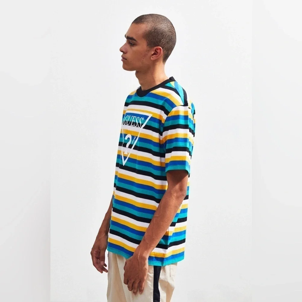 GUESS UO Exclusive Vista Striped Tee, Size M - Picture 3 of 10